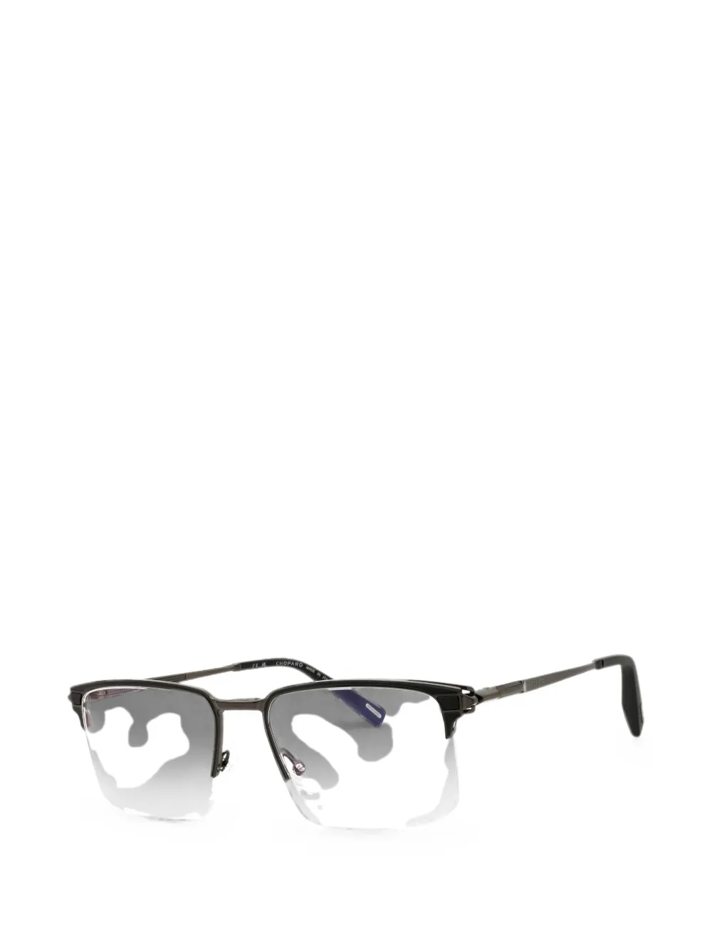 Chopard Rectangle-frame Glasses In Grey