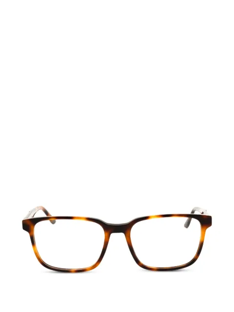BMW Eyewear tortoiseshell-effect rectangle-frame glasses