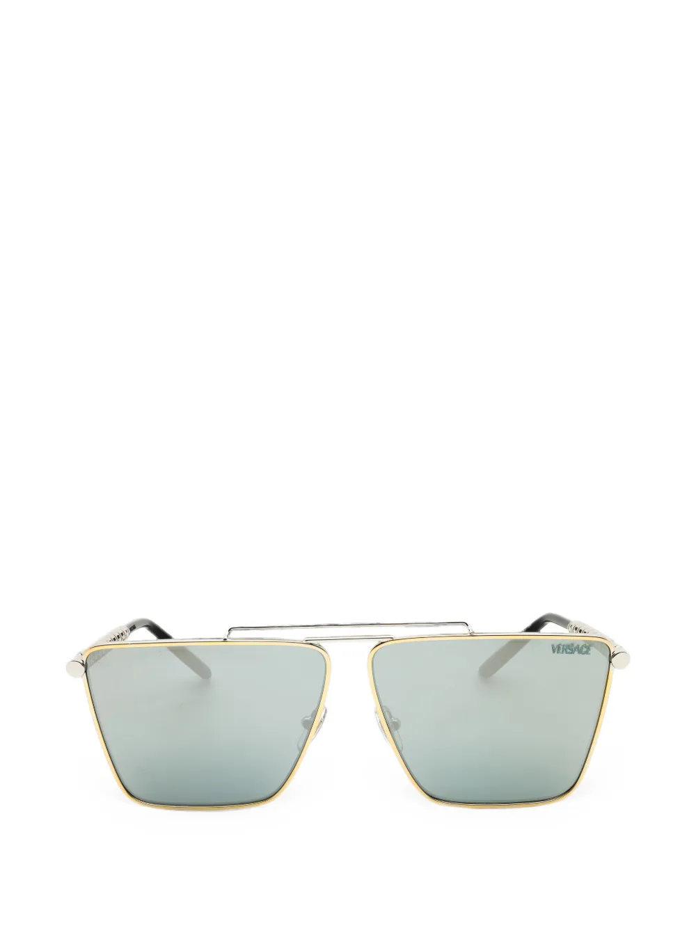 Versace Eyewear Greca geometric-frame sunglasses · 64