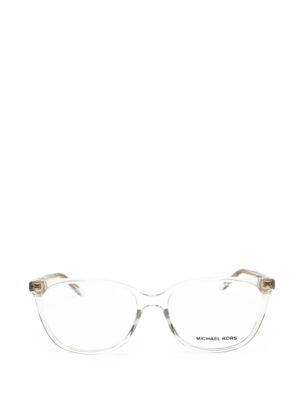 Michael Kors Santa Clara oval-frame glasses - Bianco