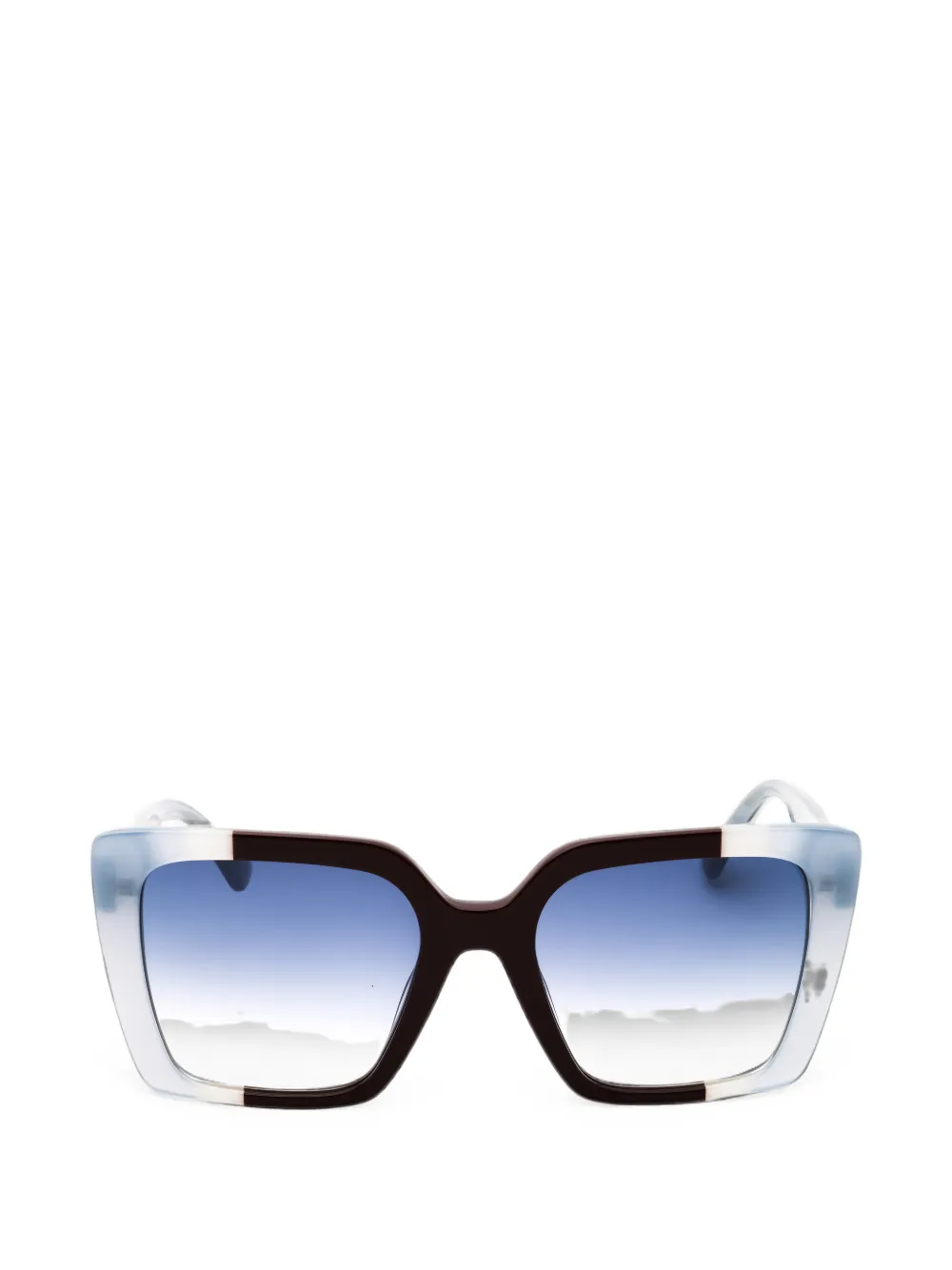 Moschino Eyewear Square-frame Sunglasses In Braun