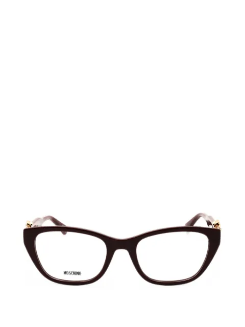 Moschino Eyewear gafas con montura rectangular y hebilla