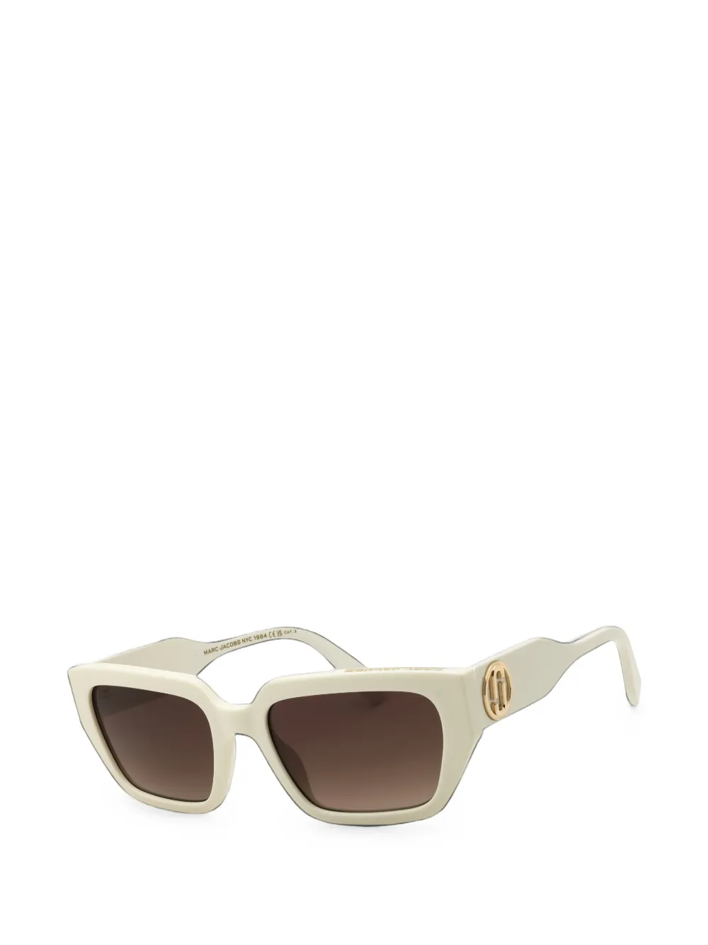 Marc Jacobs Rectangle-frame Sunglasses In Burgundy