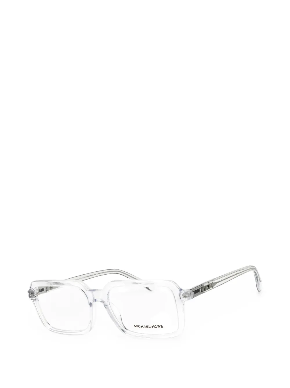 Michael Kors Rectangular-frame Glasses In Metallic