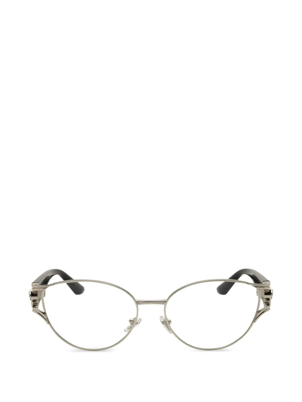 Versace Eyewear Medusa-embellishment oval-frame glasses