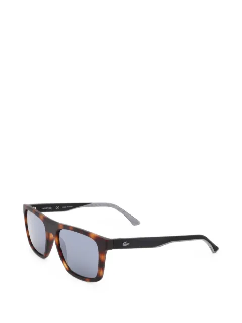 Lacoste tortoiseshell-effect rectangle-frame sunglasses