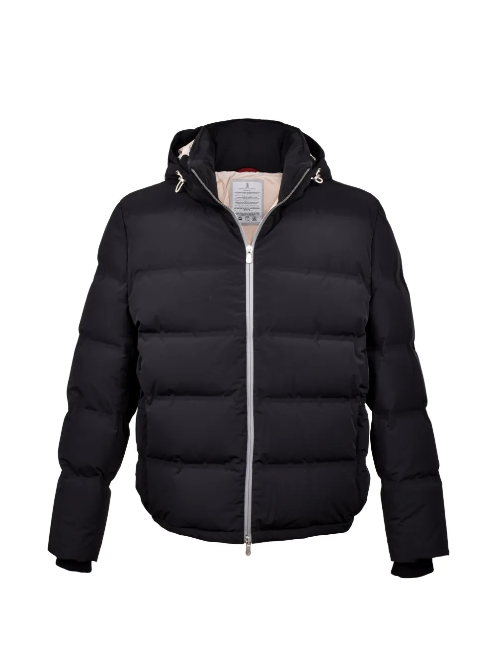 Brunello Cucinelli quilted padded puffer jacket - Nero