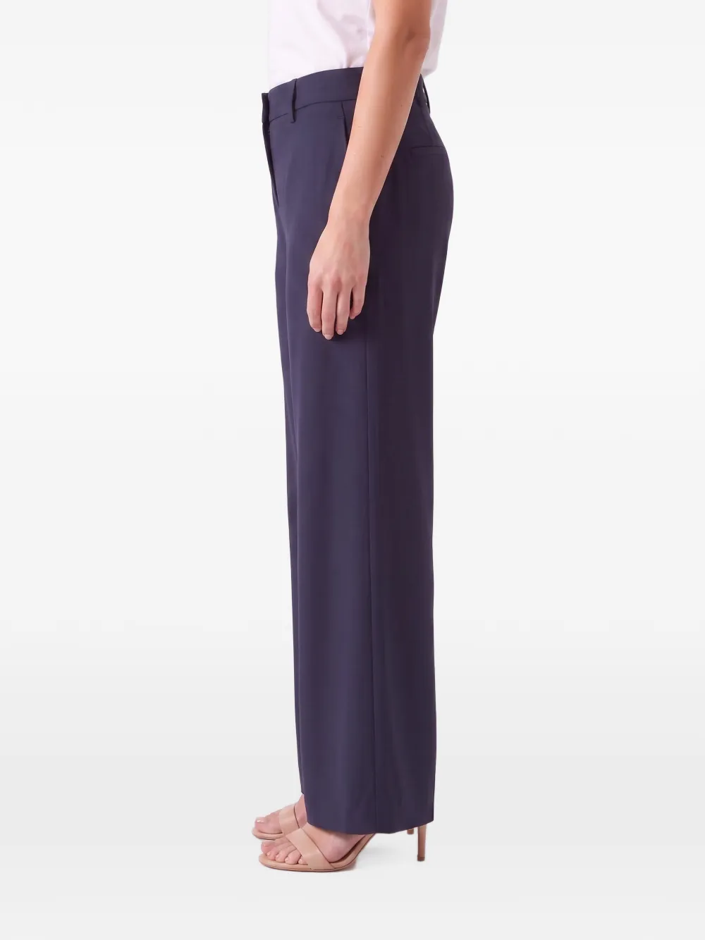 Brunello Cucinelli Katoenen broek met wijde pijpen Blauw