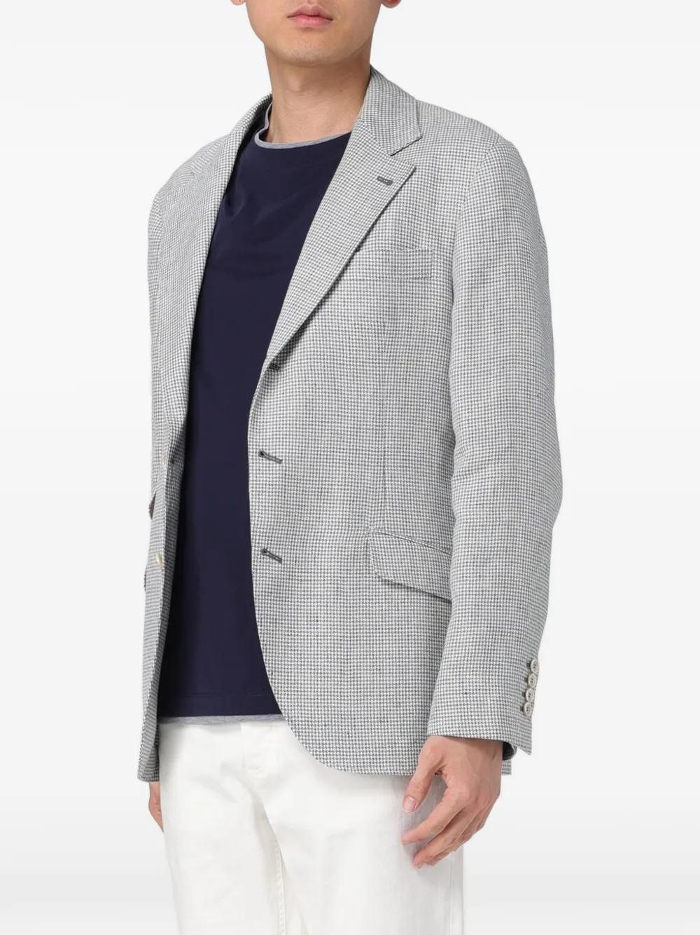 Brunello Cucinelli Geruit colbert Grijs