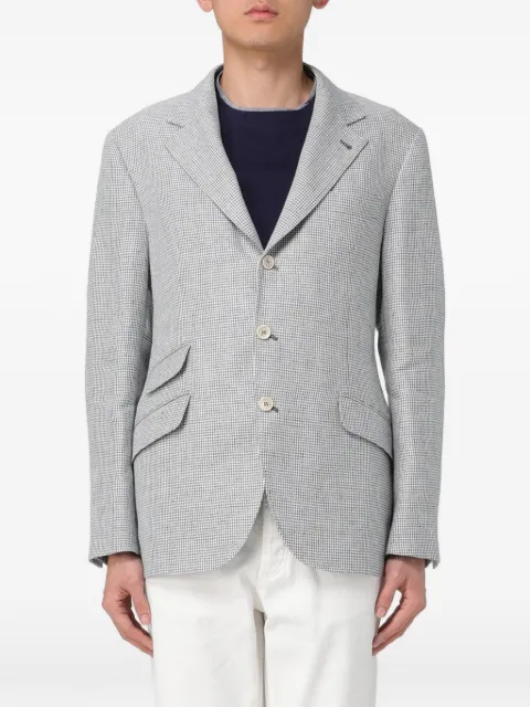 Brunello Cucinelli check-pattern tailored jacket