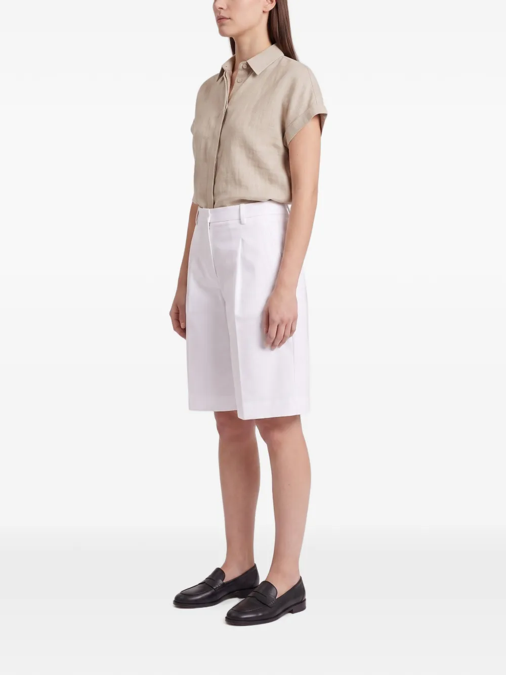 Brunello Cucinelli tailored pleated shorts Wit
