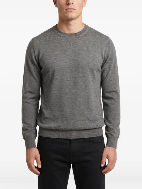 Brunello Cucinelli crew-neck triangular-stitch sweater