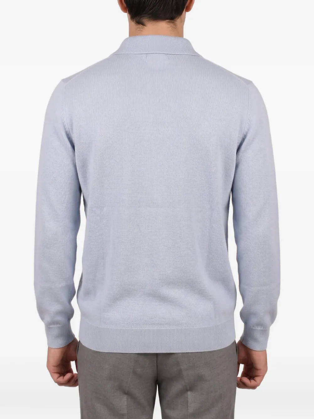 Brunello Cucinelli Kasjmier poloshirt Blauw