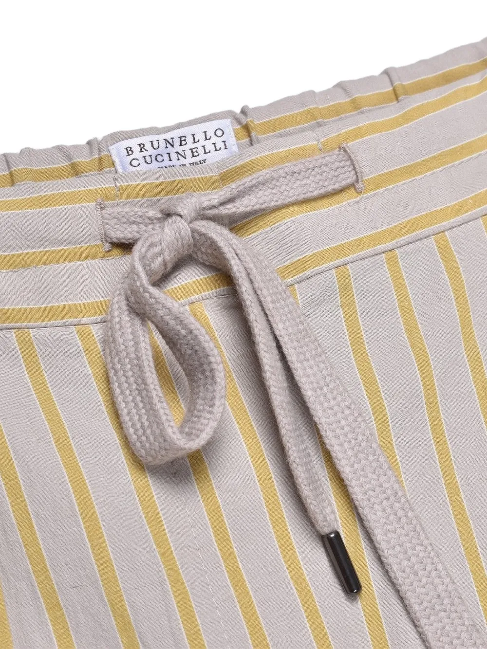 Brunello Cucinelli Broek met trekkoordtaille Beige
