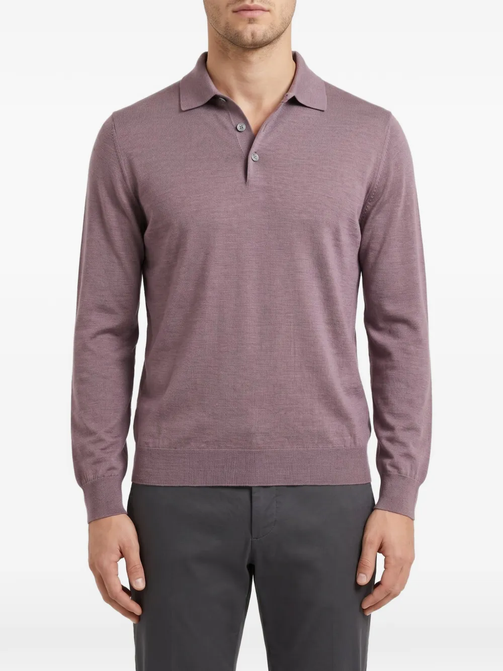 Brunello Cucinelli quarter-button collar polo shirt · S