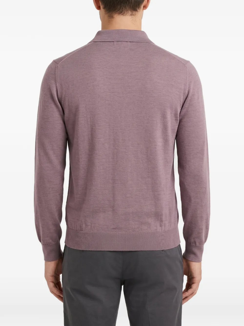Brunello Cucinelli Poloshirt met knopen Paars
