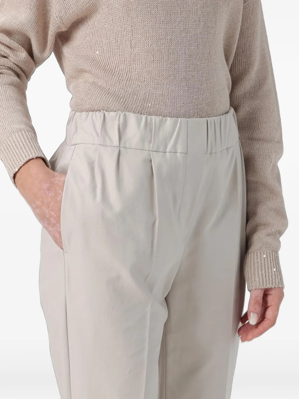 Brunello Cucinelli Straight pantalon Beige