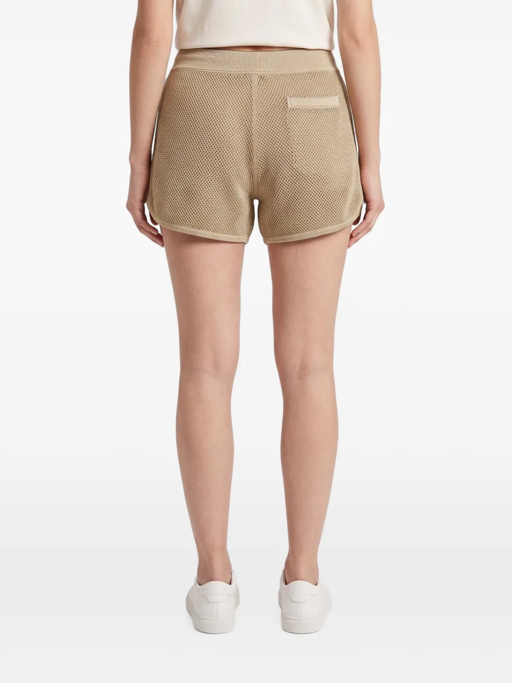 Brunello Cucinelli mesh drawstring shorts Beige