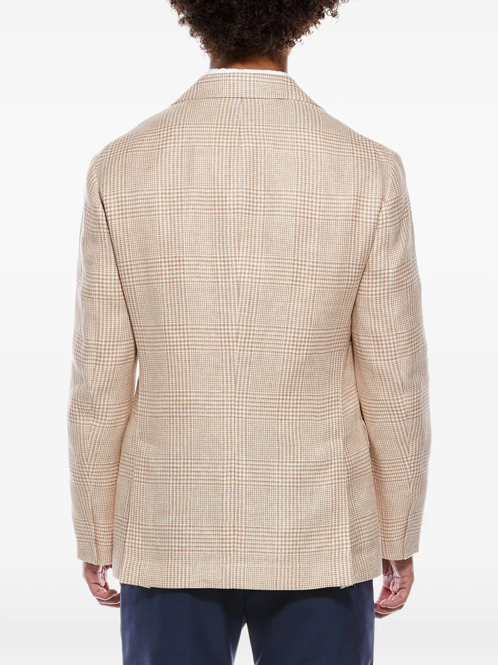 Brunello Cucinelli Geruite blazer Oranje
