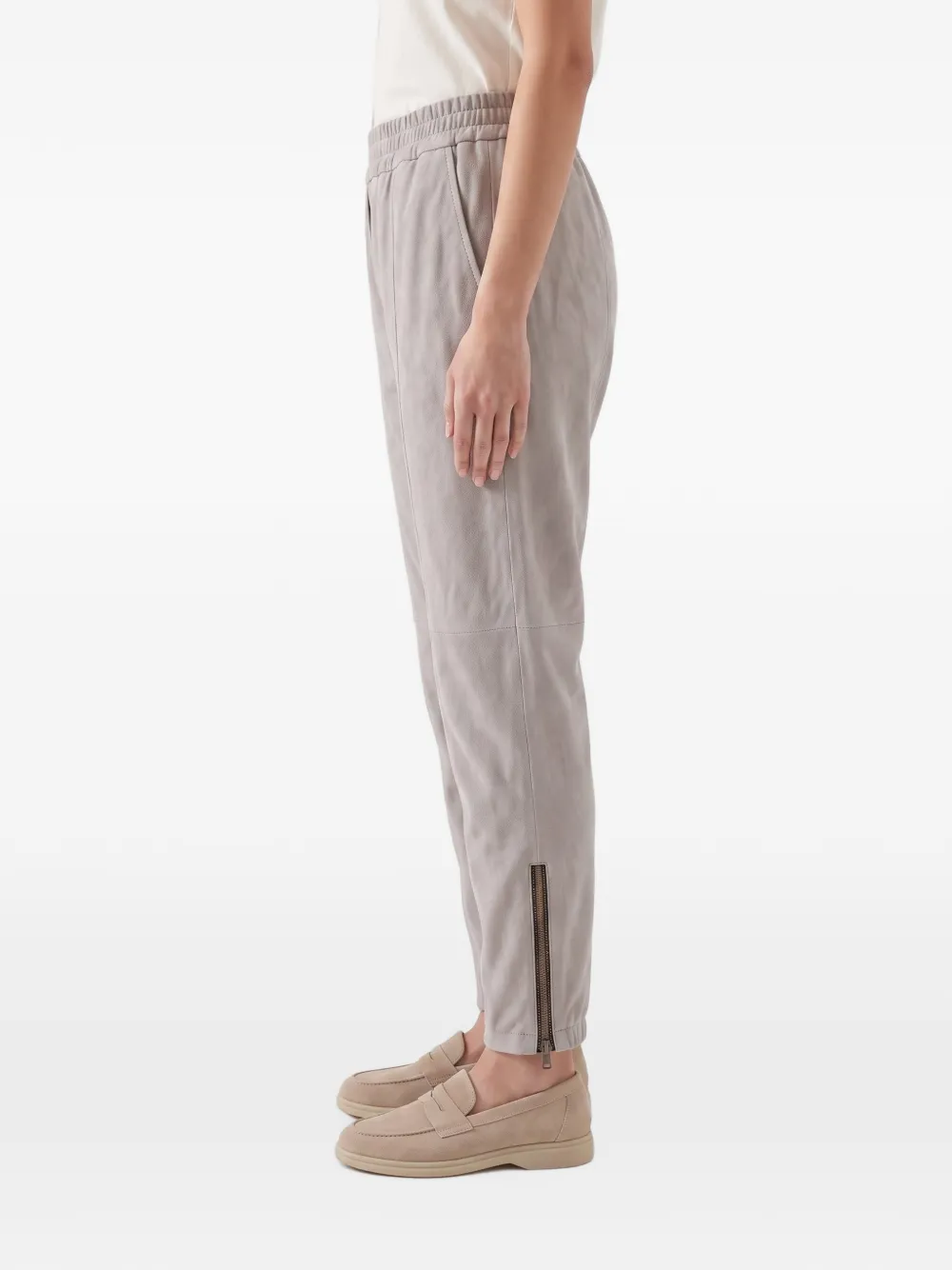 Brunello Cucinelli seam-detail trousers Grijs
