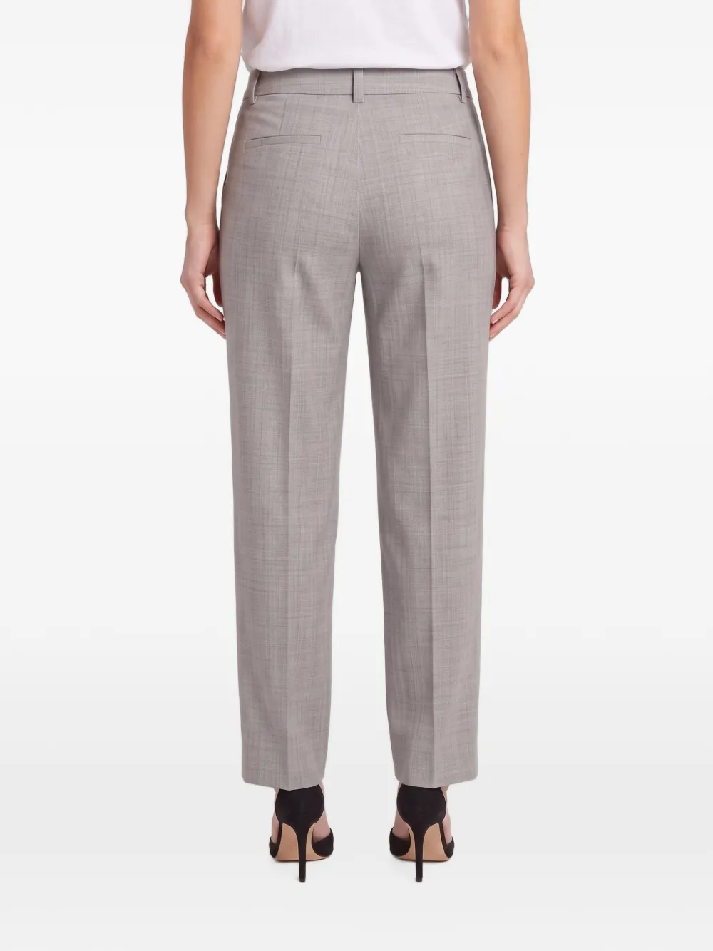 Brunello Cucinelli checked straight-leg trousers Grijs