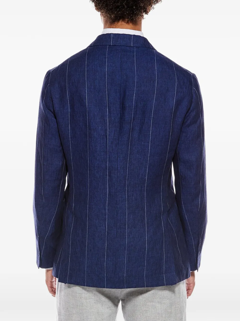 Brunello Cucinelli Gestreepte blazer Blauw