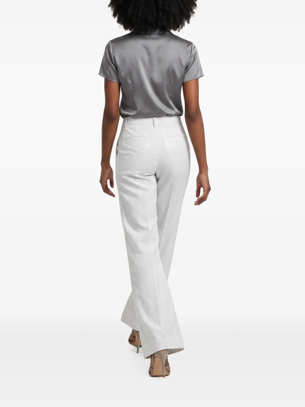 Brunello Cucinelli Straight broek met krijtstreep Wit