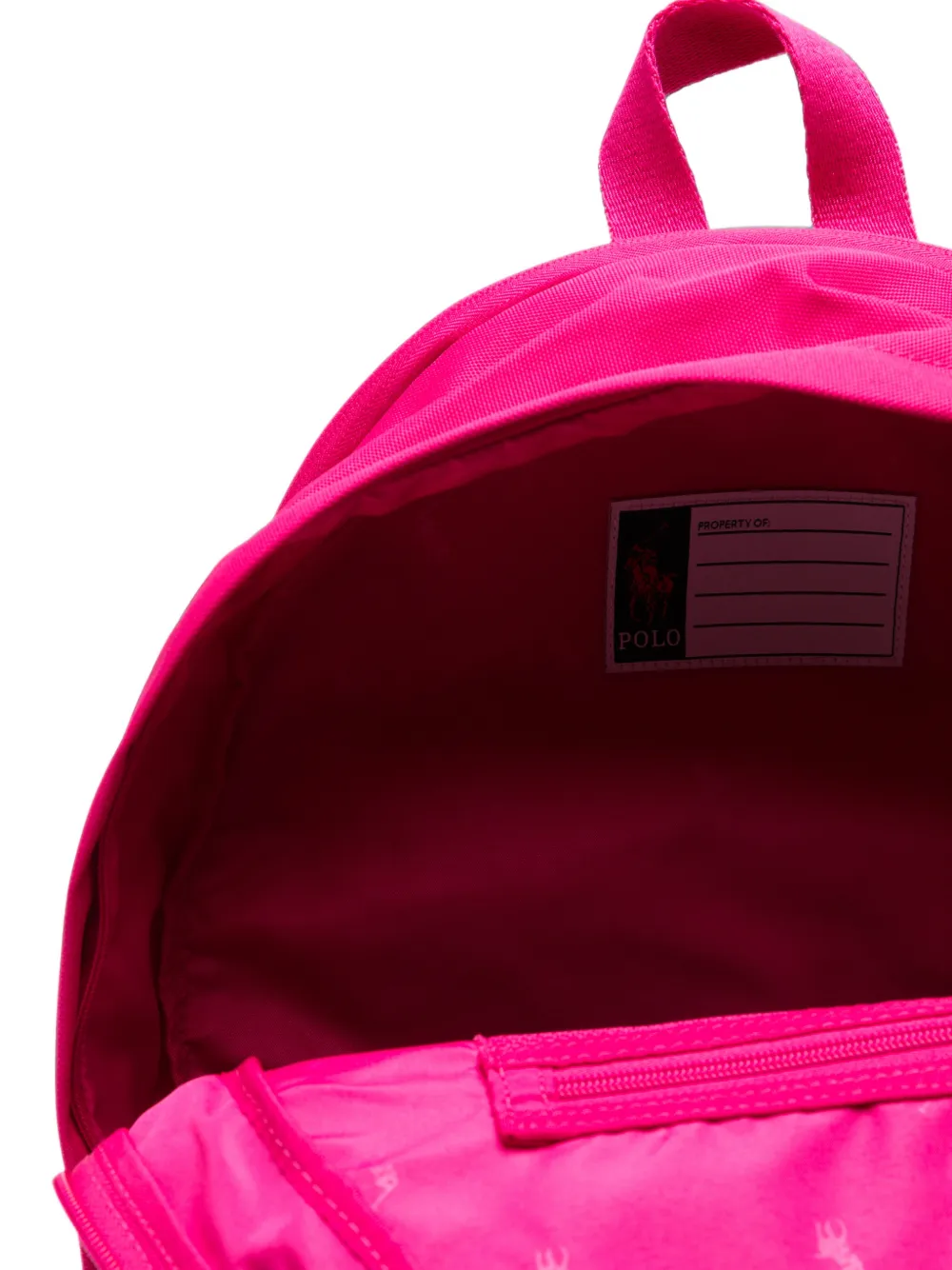 POLO RALPH LAUREN KIDS logo-embroidered backpack Roze