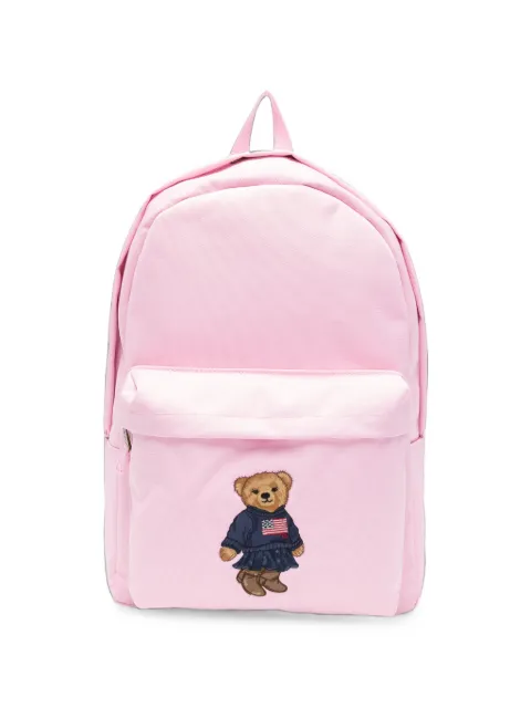 POLO RALPH LAUREN KIDS Polo Bear embroidered backpack