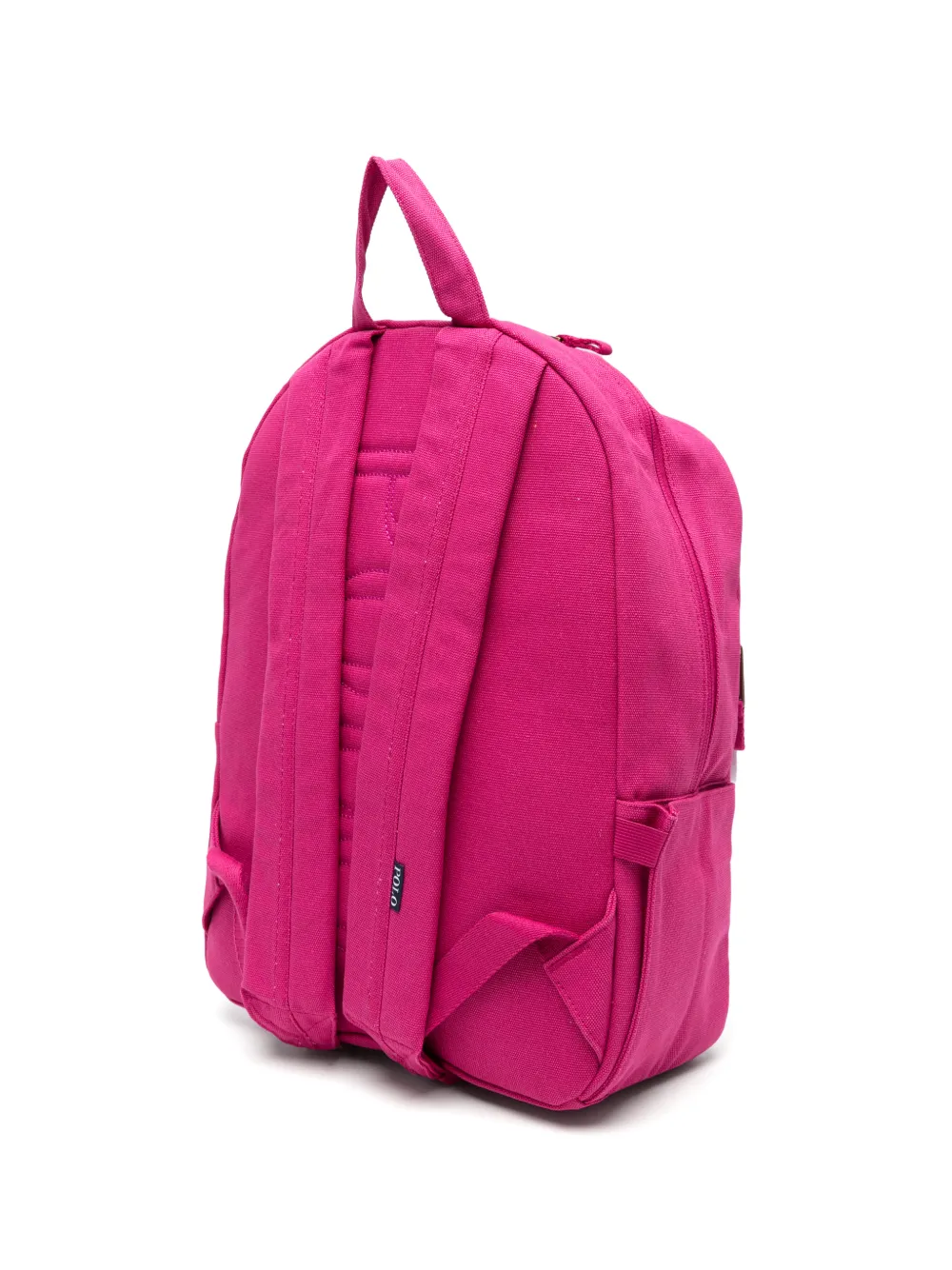 POLO RALPH LAUREN KIDS Pony-embroidered canvas backpack Roze