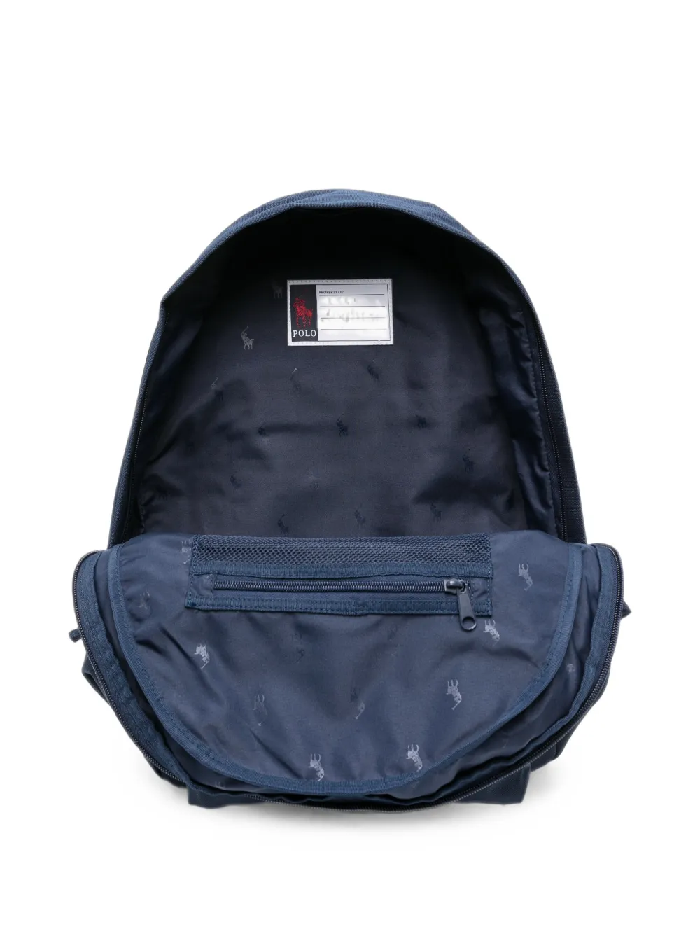 POLO RALPH LAUREN KIDS Polo Bear zip-up backpack Blauw