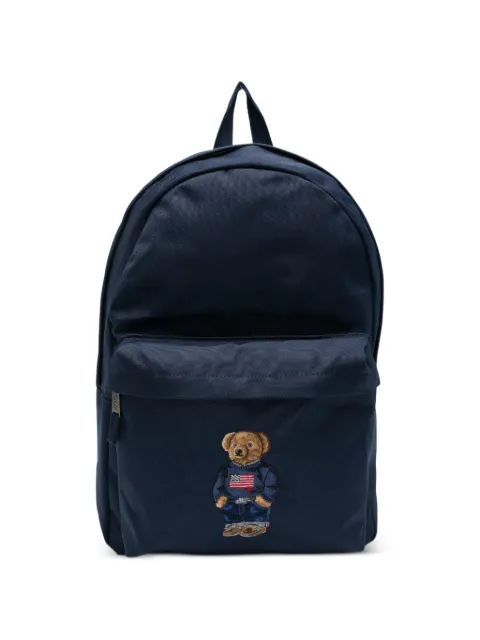 POLO RALPH LAUREN KIDS Polo Bear zip-up backpack