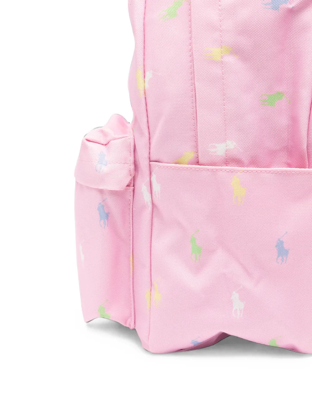 POLO RALPH LAUREN KIDS logo-embroidered backpack Roze