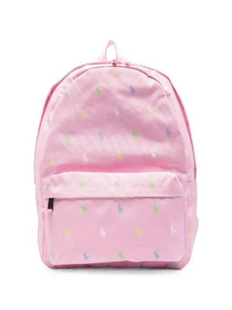 POLO RALPH LAUREN KIDS logo-embroidered backpack
