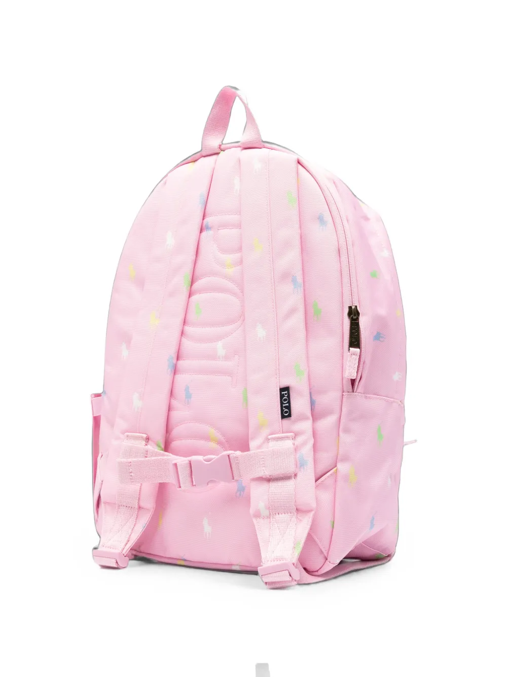POLO RALPH LAUREN KIDS logo-embroidered backpack Roze