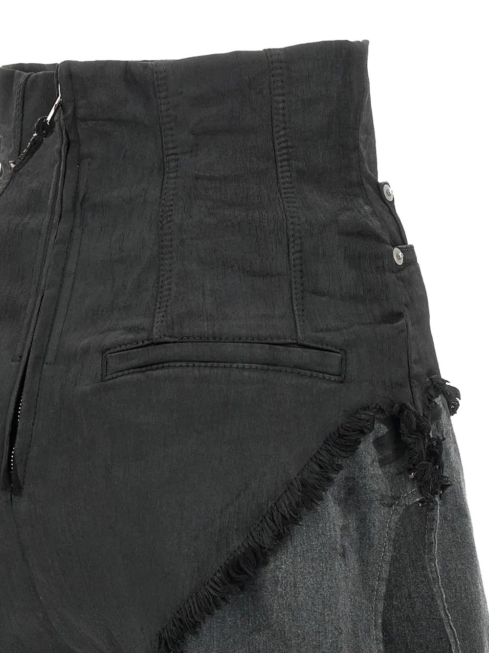 Rick Owens DRKSHDW Dirt Cutoffs mini-shorts Zwart