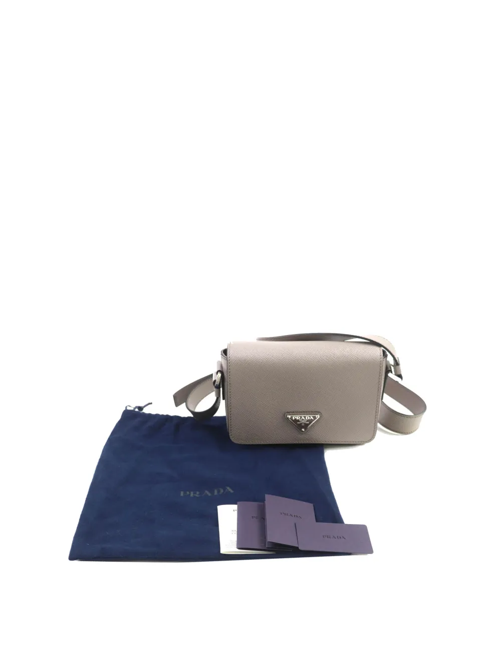 Prada Pre-Owned 2013-2026 Saffiano crossbodytas Grijs