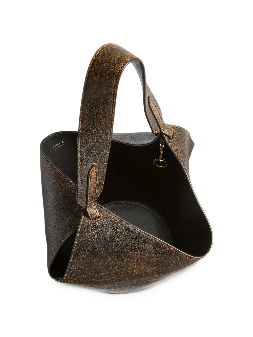 KHAITE Lotus kleine shopper Bruin