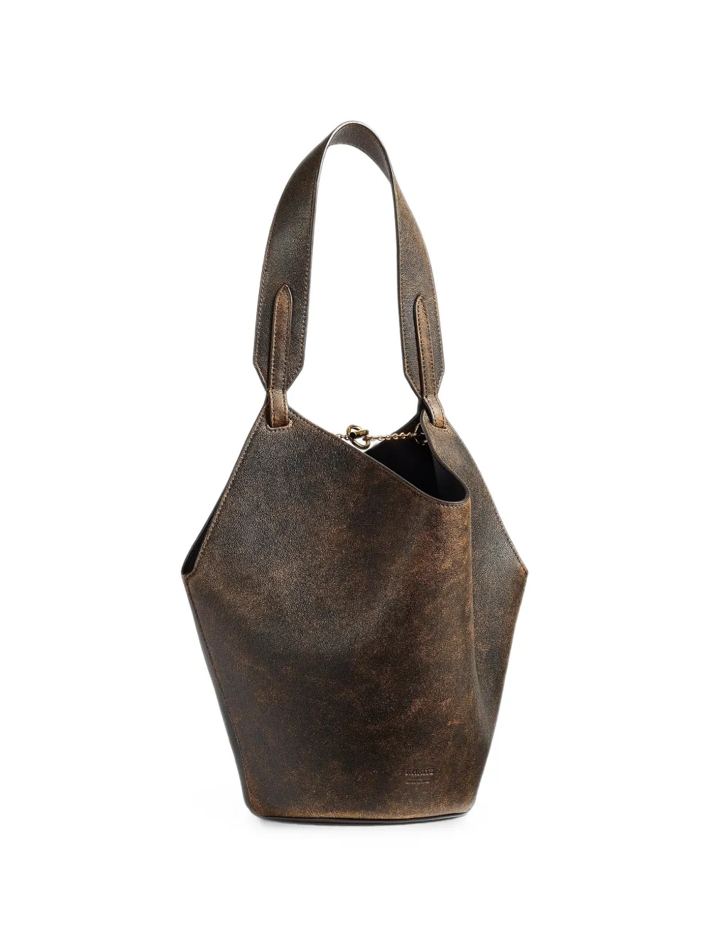 KHAITE Lotus kleine shopper Bruin