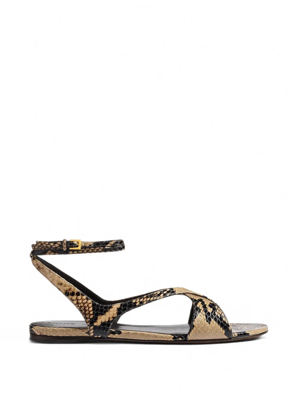 KHAITE Liria ankle strap flat sandals