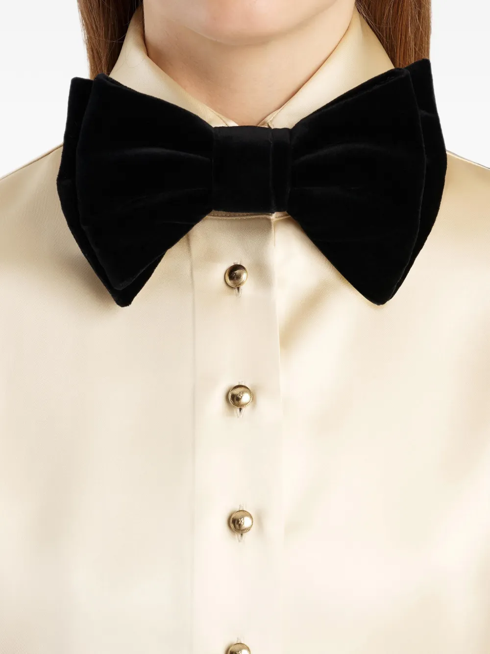 KHAITE Liv Bowtie vlinderdas Zwart