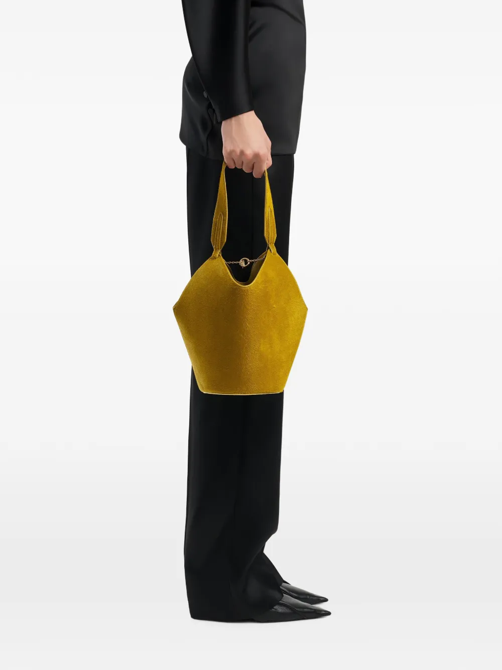 KHAITE Borsa tote Lotus mini - Verde