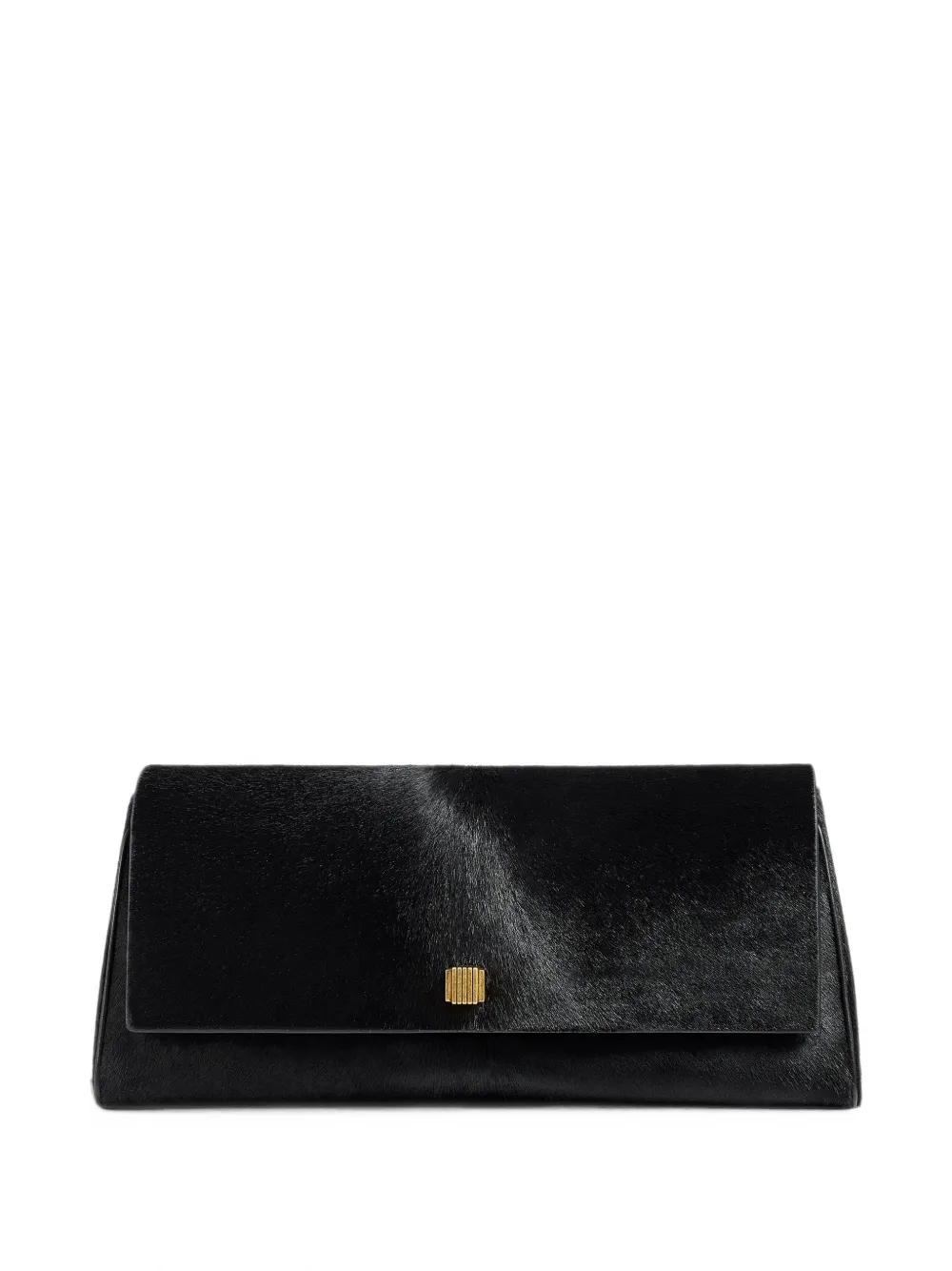 Khaite Audrey Leather Clutch Bag In Black
