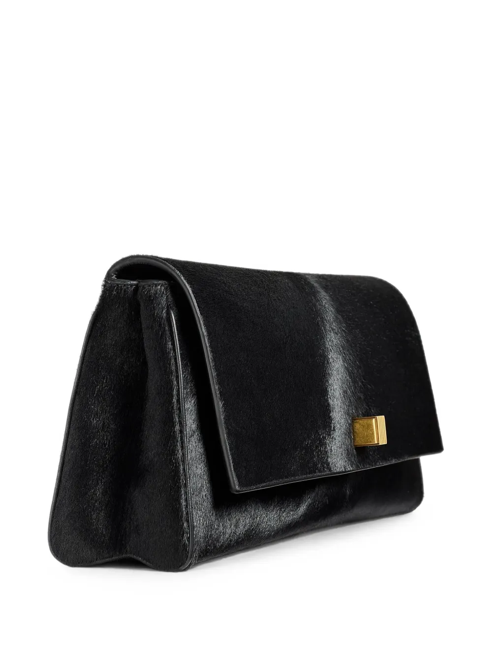 KHAITE Audrey leren clutch Zwart