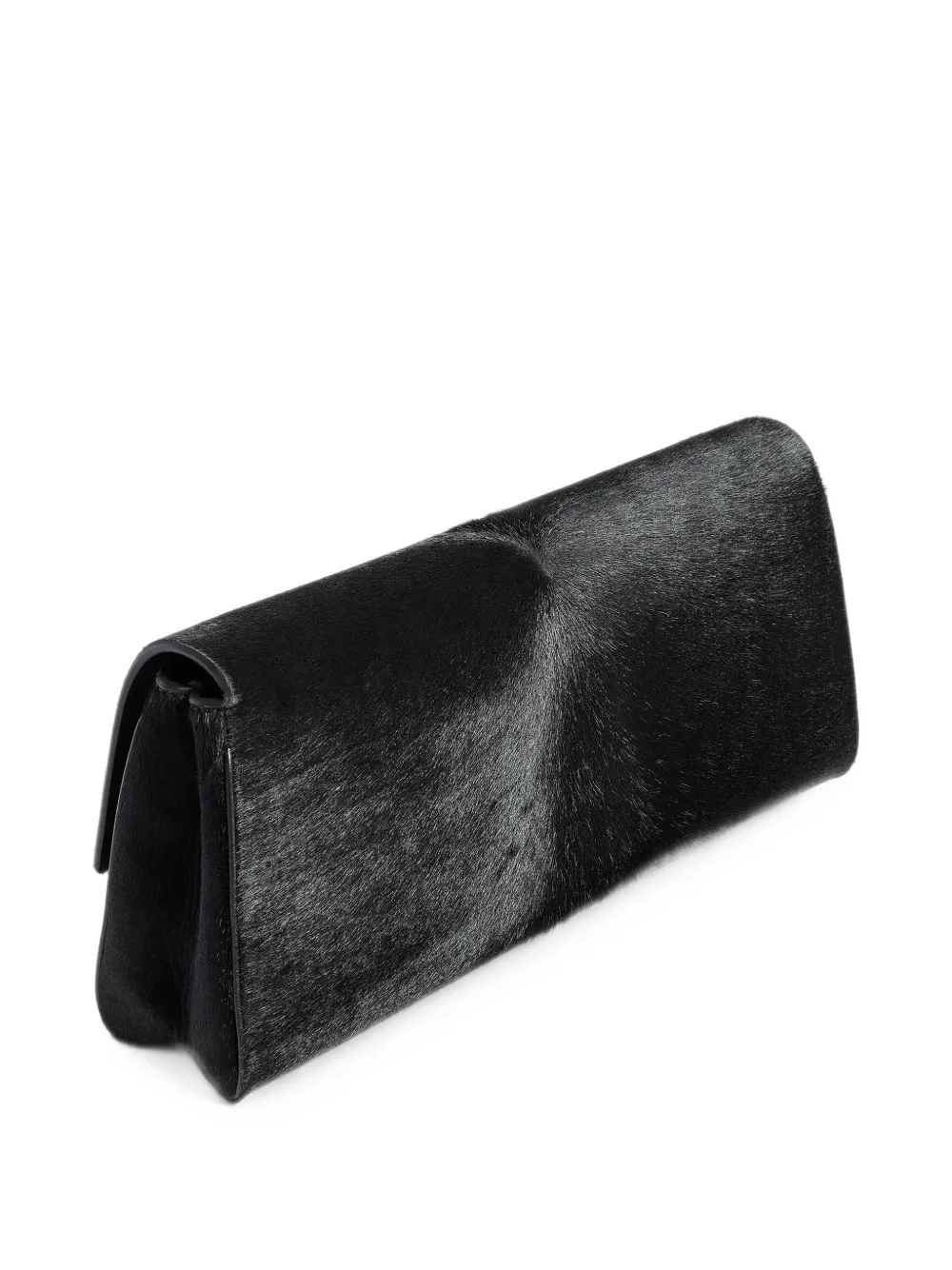 KHAITE Audrey leren clutch Zwart