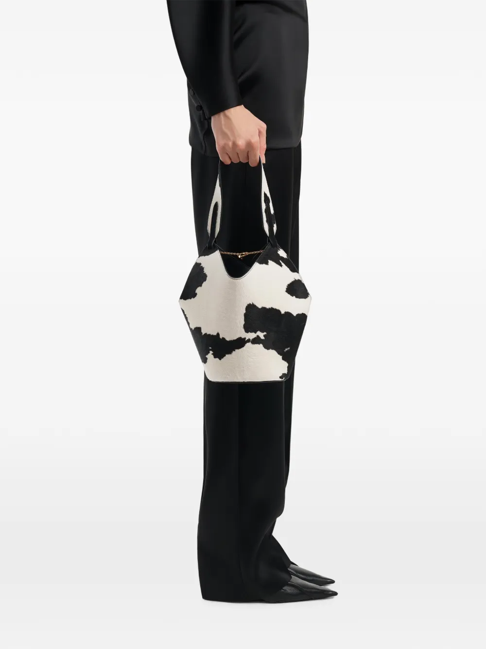 KHAITE Borsa tote Lotus mini - Bianco
