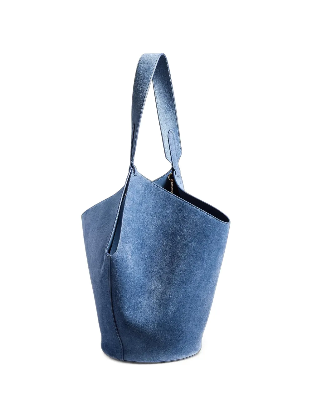KHAITE Lotus kleine shopper Blauw