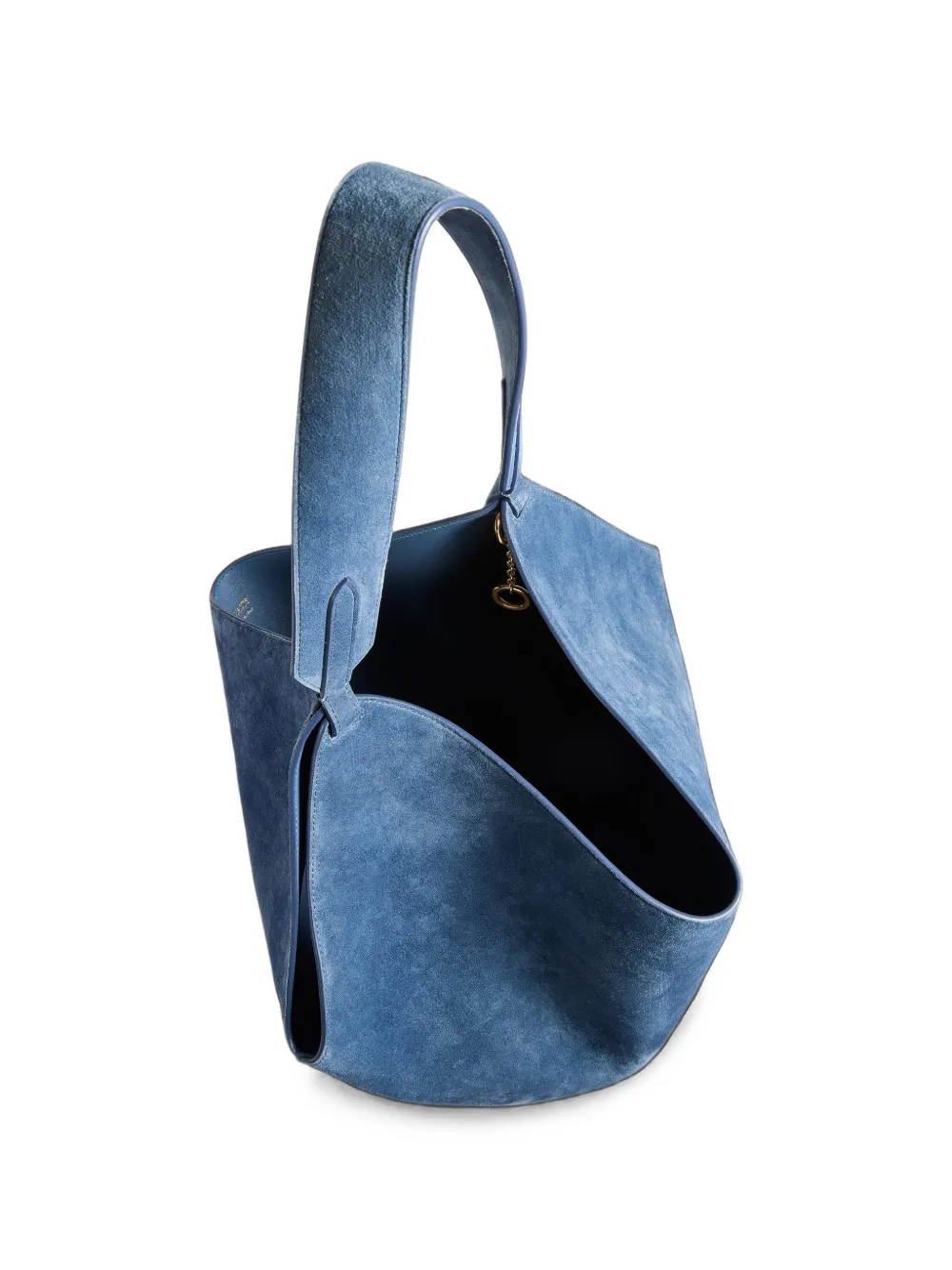 KHAITE Lotus kleine shopper Blauw