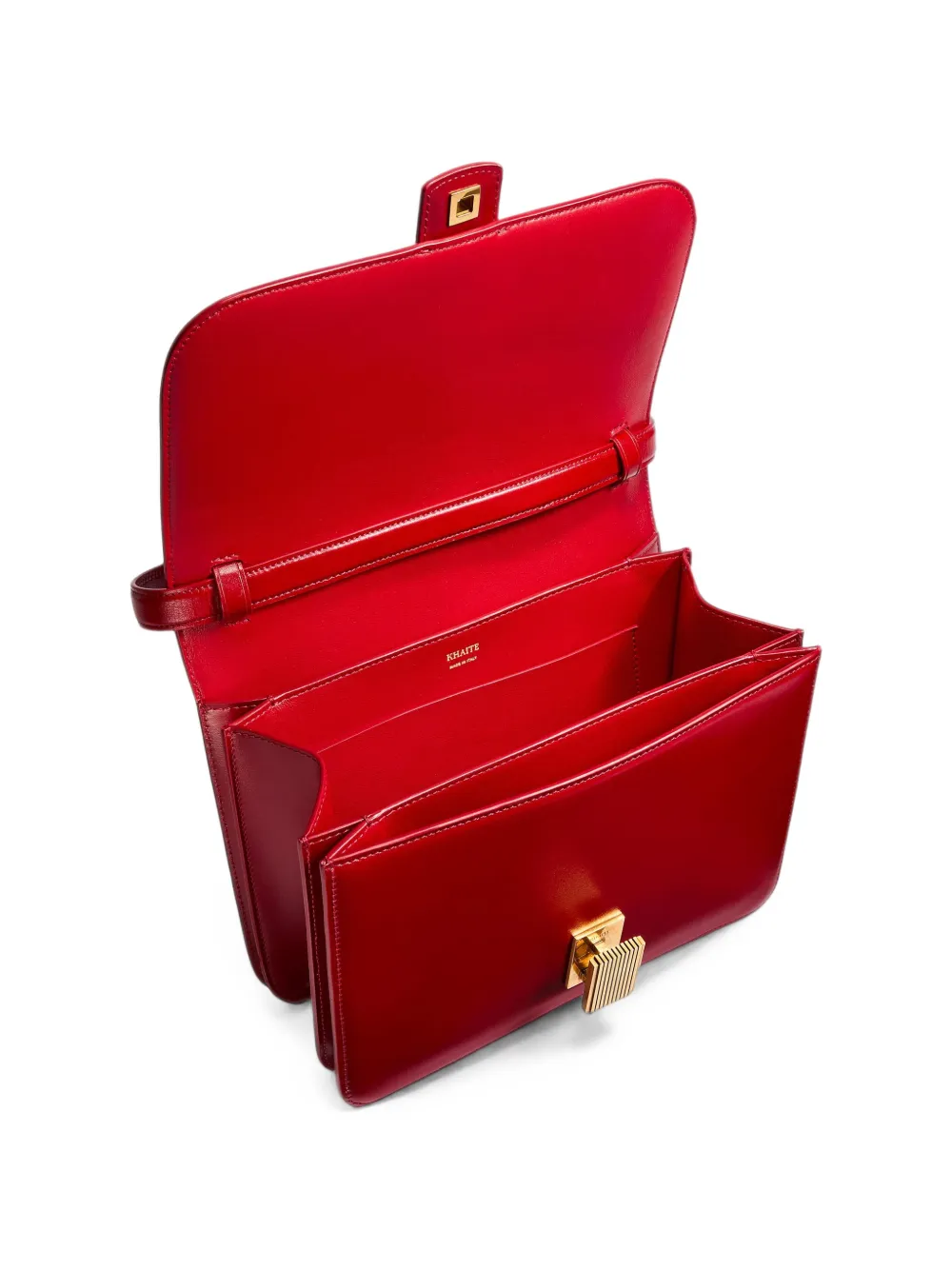 KHAITE Blake crossbodytas Rood