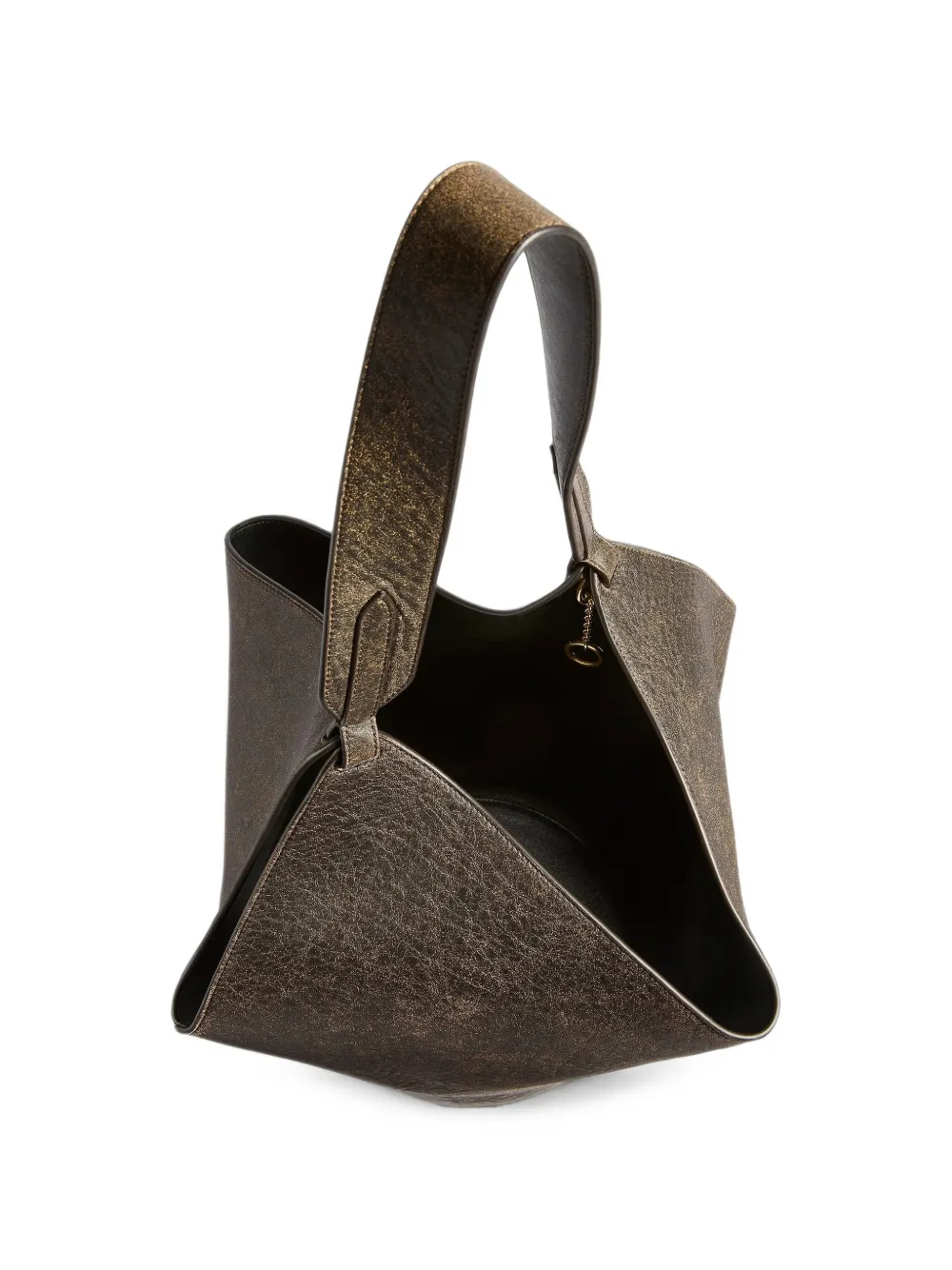 KHAITE Lotus kleine shopper Bruin